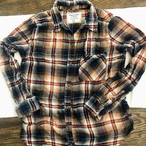 Abercrombie & Fitch Soft Plaid Shirt Size Medium